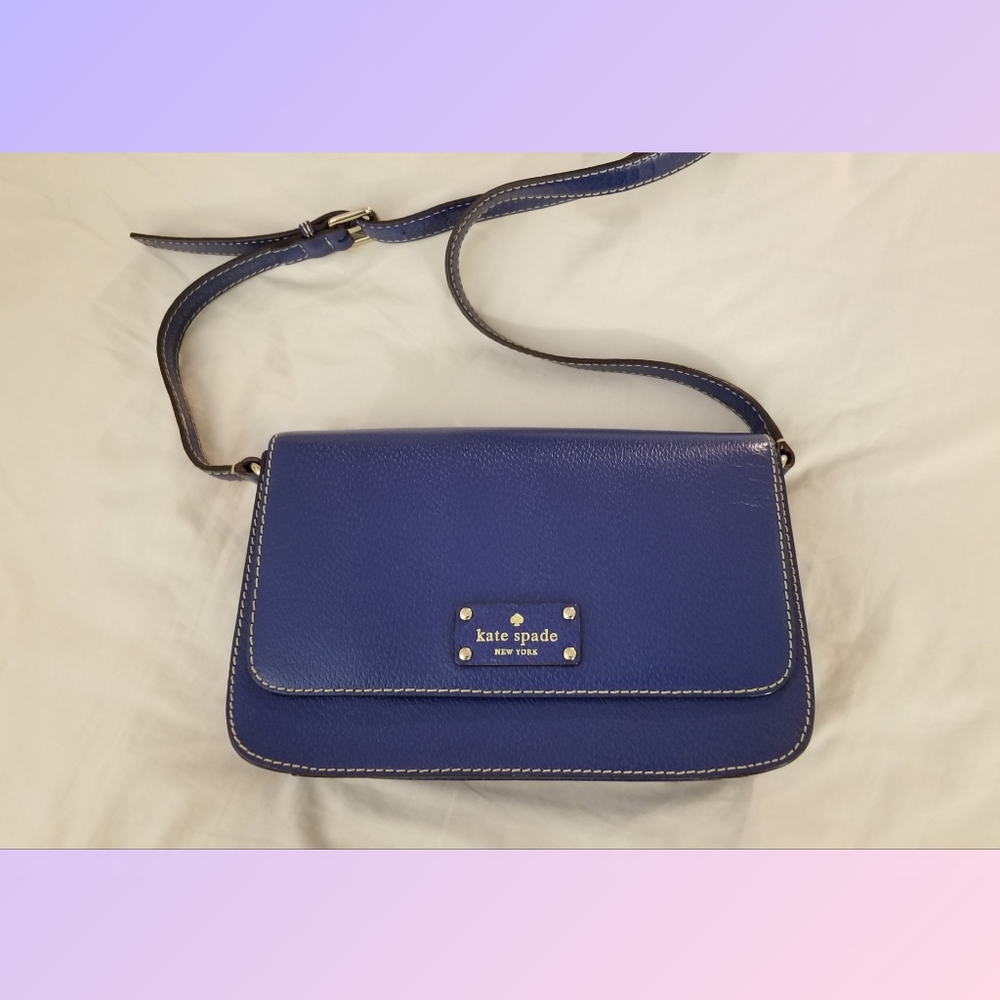 Blue Kate Spade Leather bag! 😍😍😍
